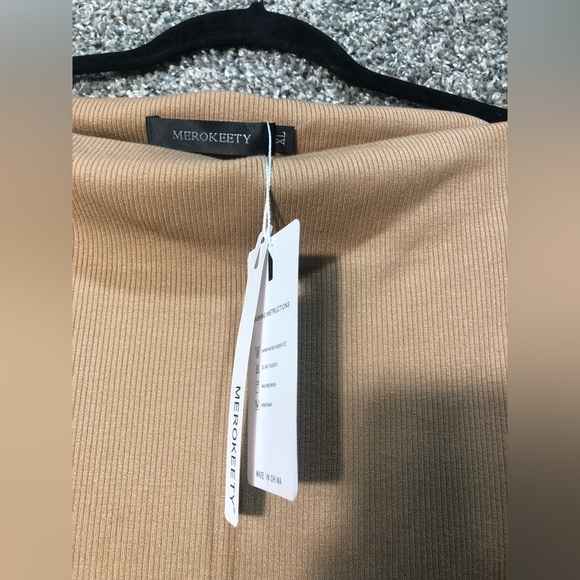 NWT Off The Shoulder Bodycon Ribbed Dress Size XL - Picture 6 of 6